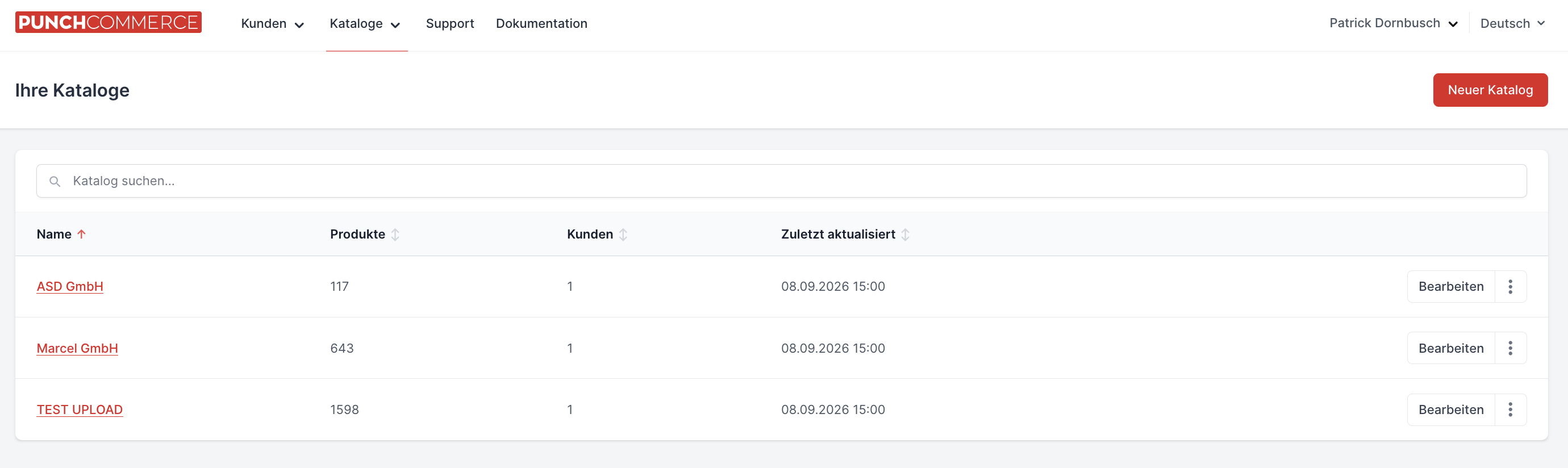 Die neue Katalogverwaltung