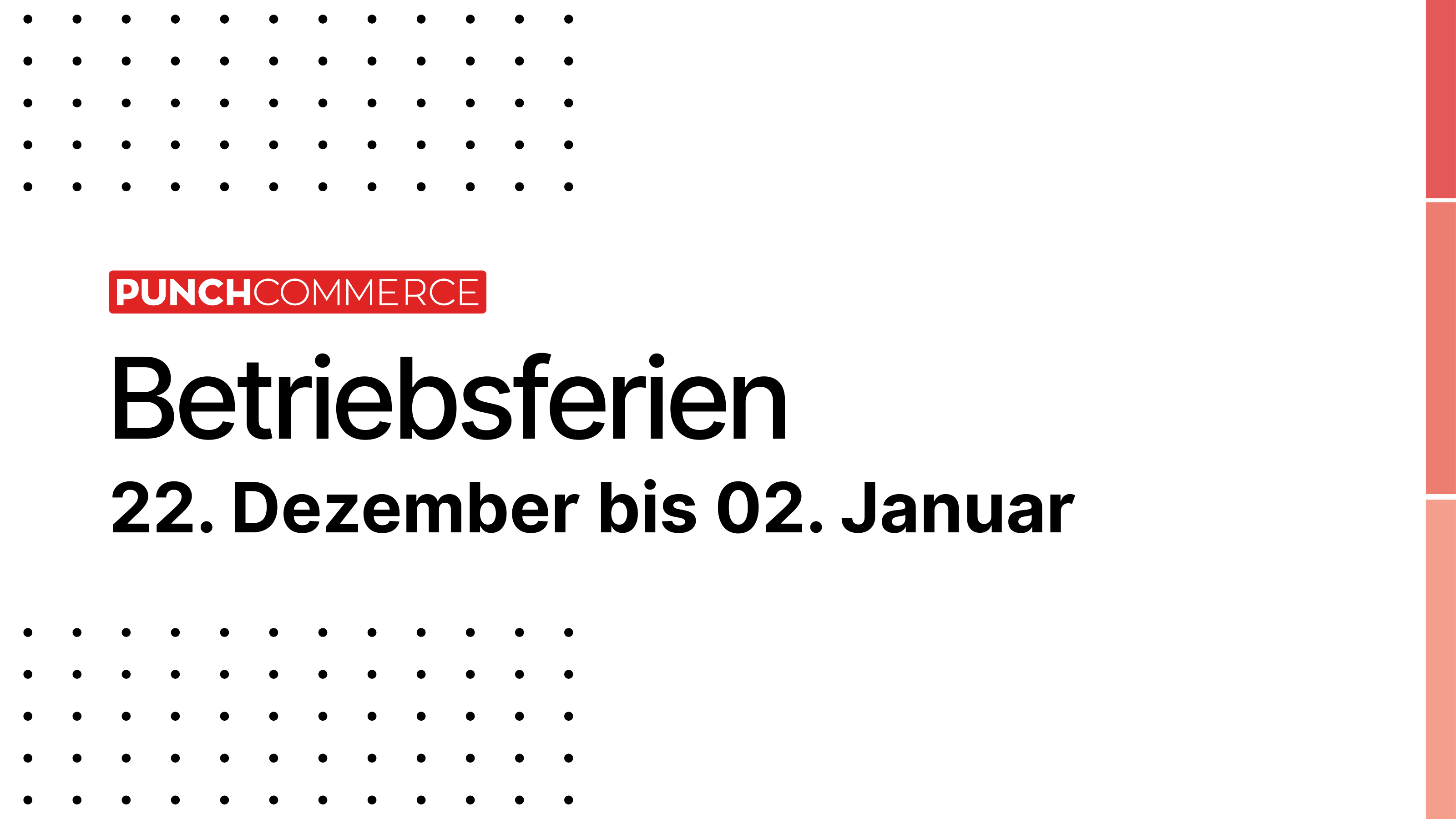 Wir gehen in die Winterpause